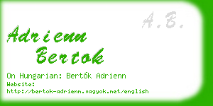 adrienn bertok business card