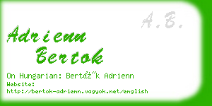 adrienn bertok business card